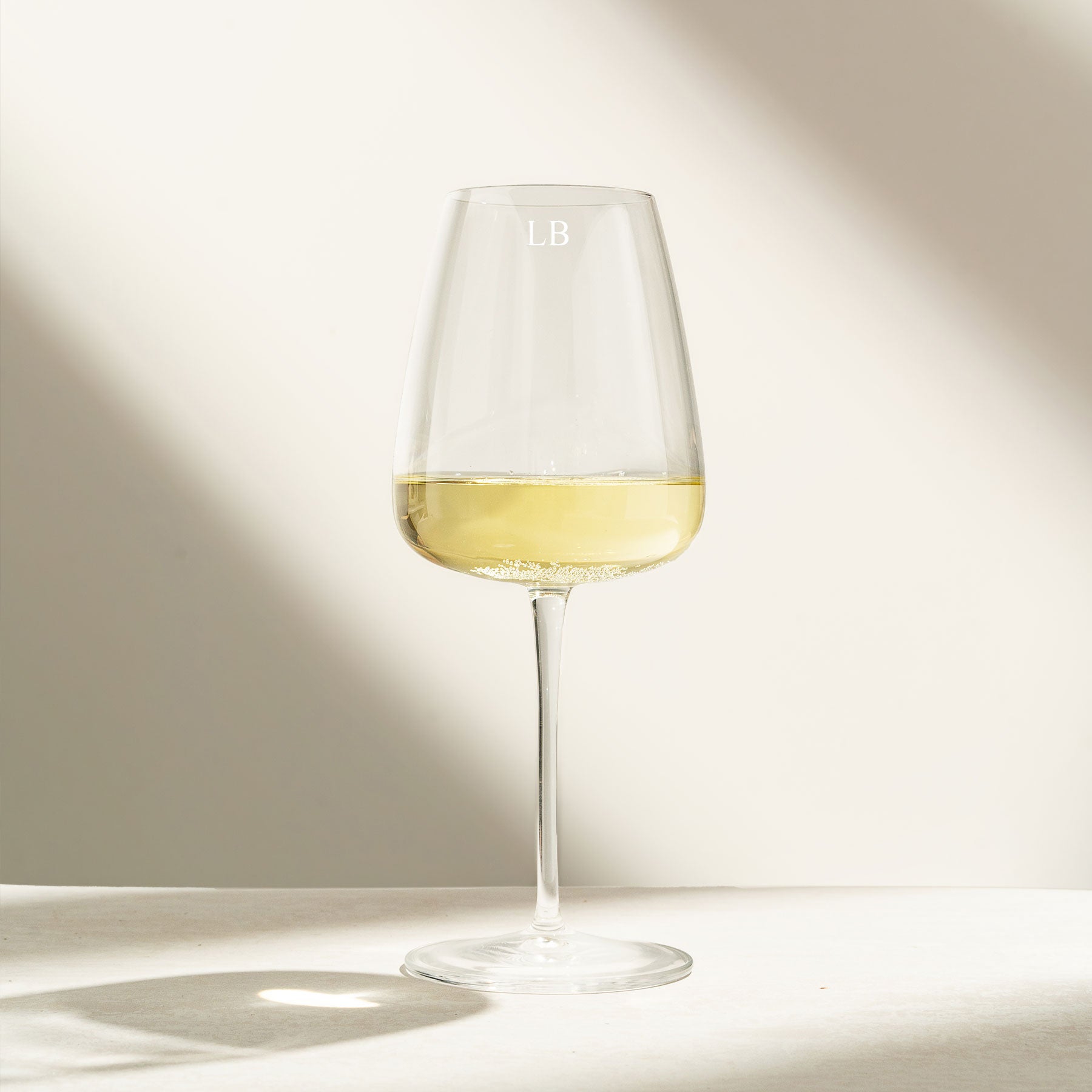 Personalised White Wine Glass Burgundy - Single