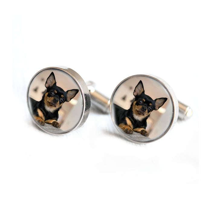 Custom photo pet cufflinks