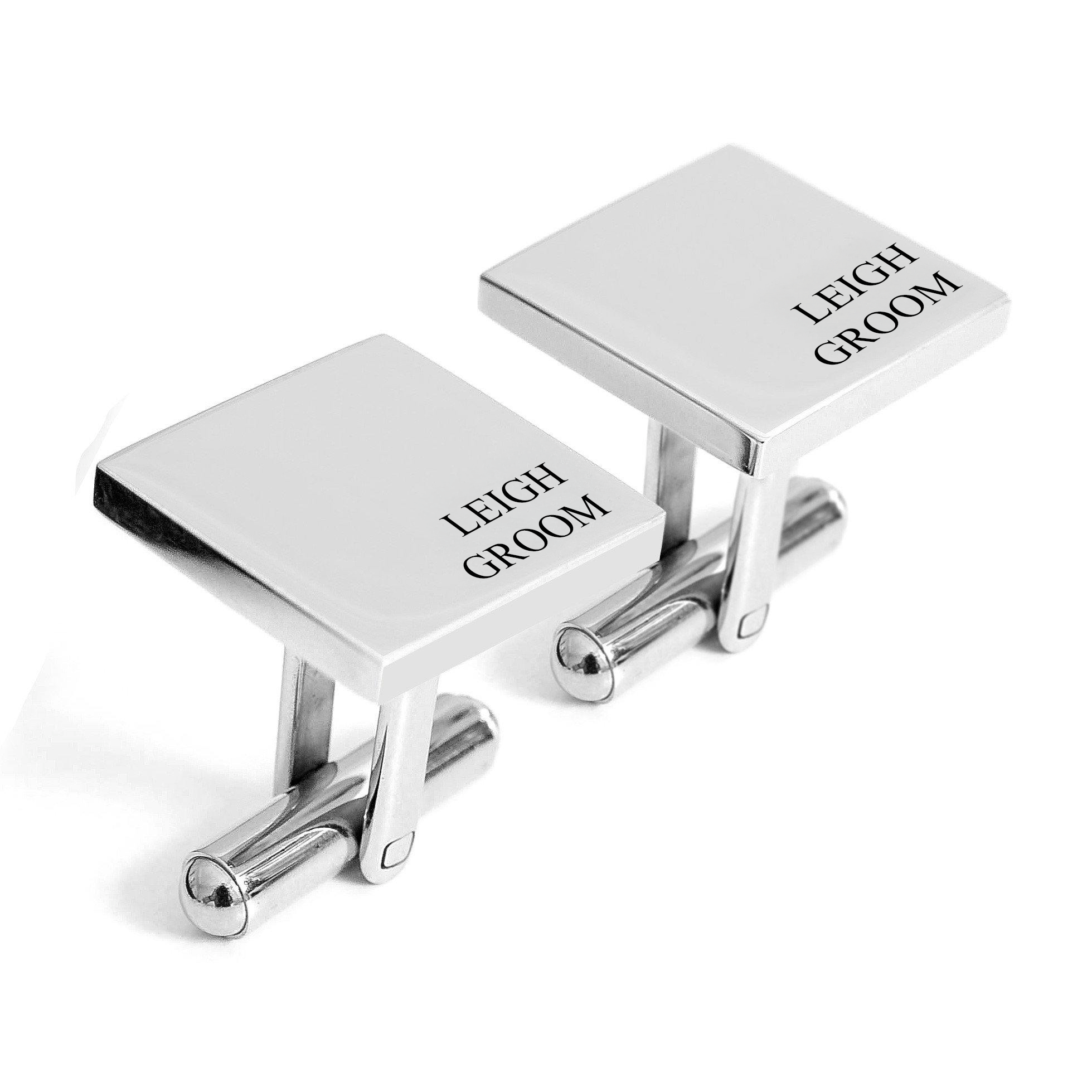 Engraved Whiskey Glass & Cufflinks Gift Set – Personalised Men's Gift Box (Liguria)