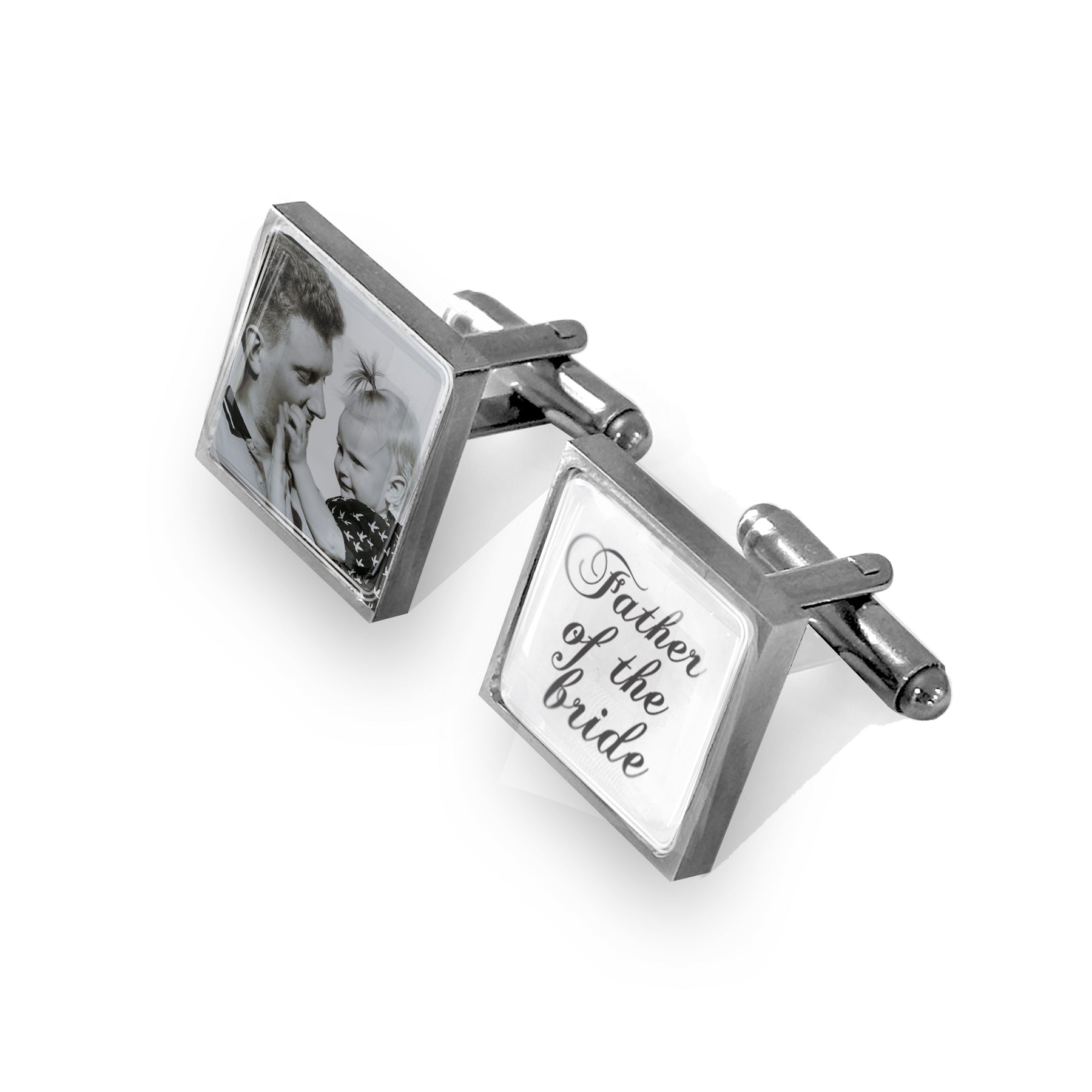 Father of the Bride Photo Cufflinks