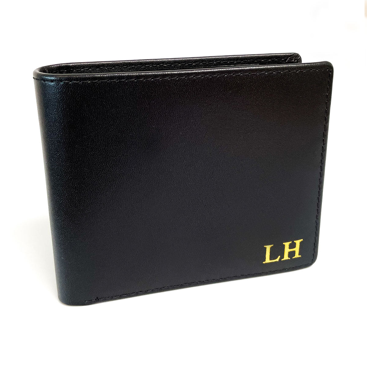 Genuine leather wallet with zipper