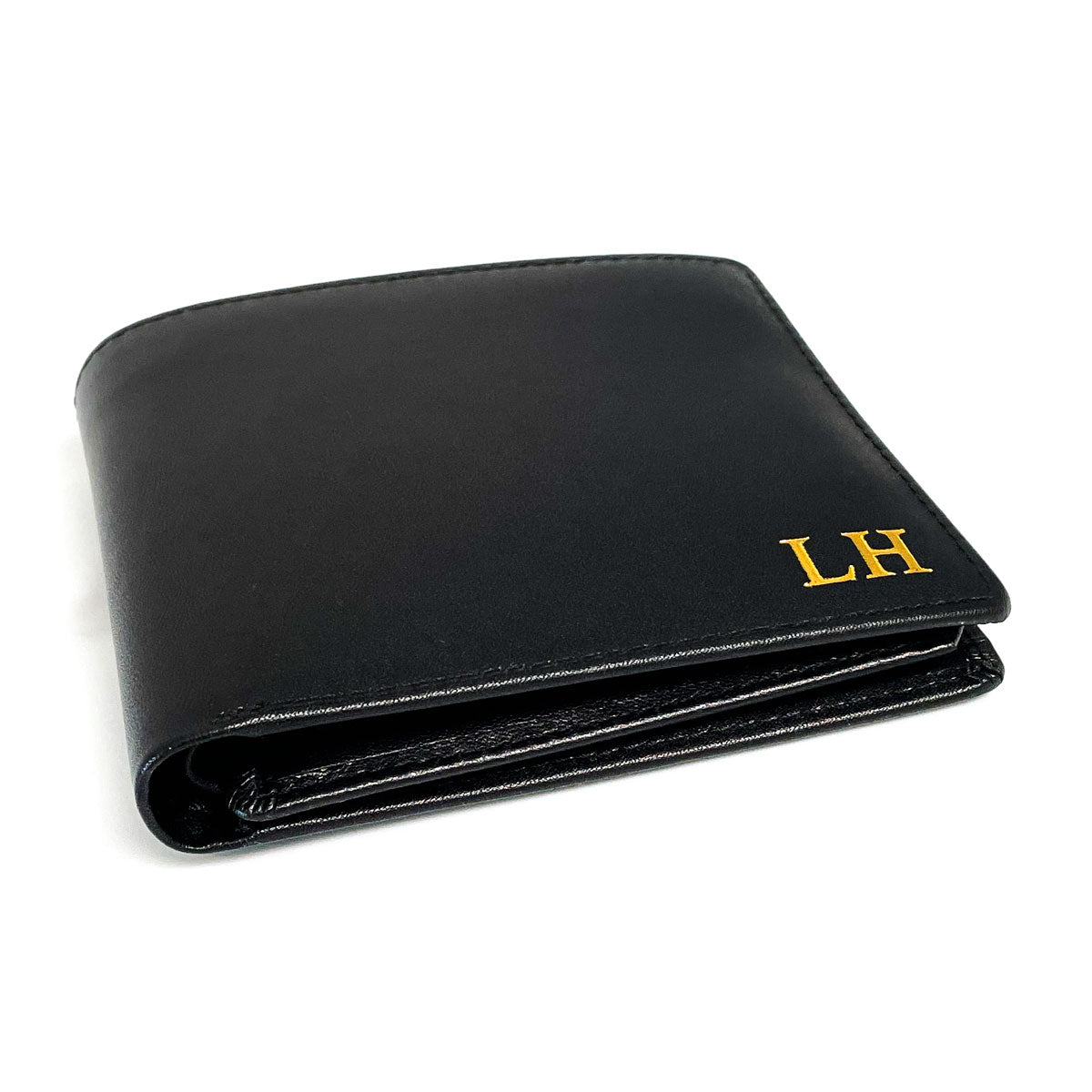 Genuine leather wallet with zipper