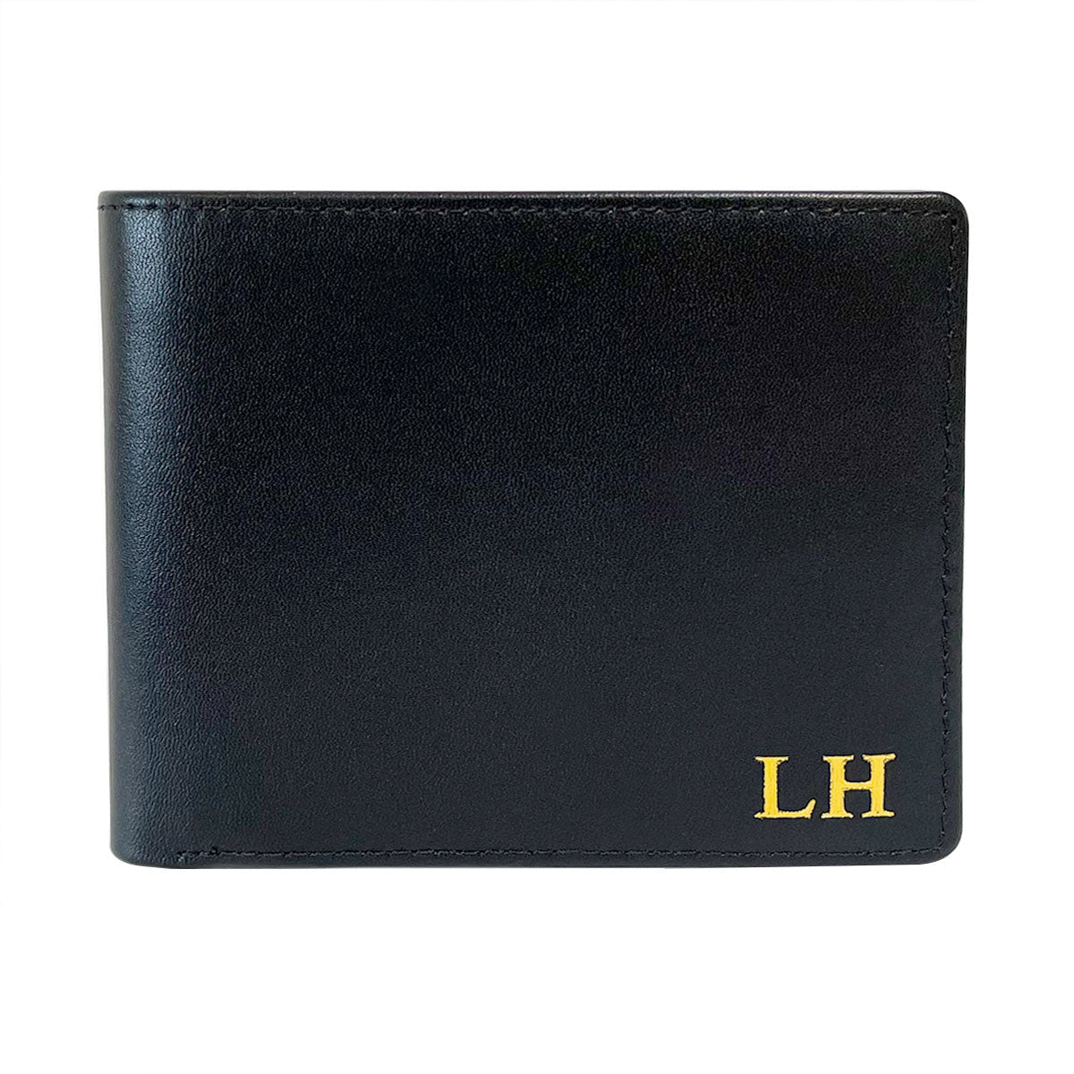 Genuine leather wallet with zipper
