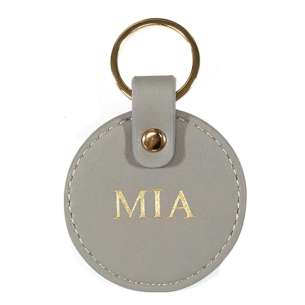 Vegan leather keyring