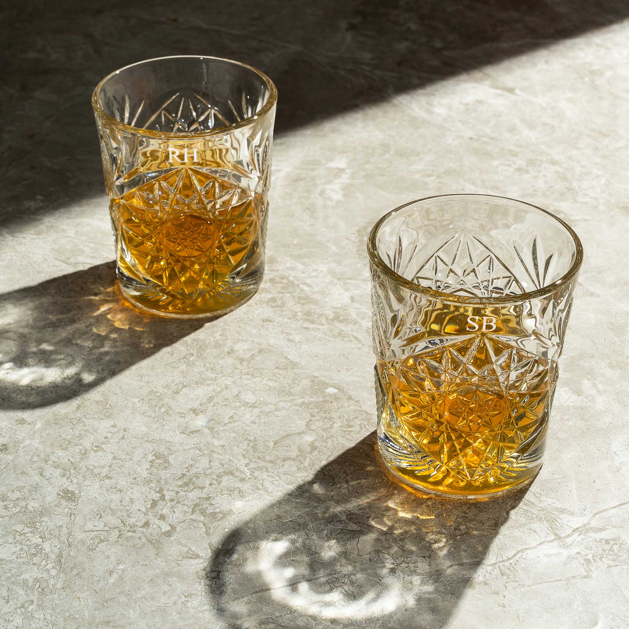 Personalised Whiskey Tumblers - Set of 2