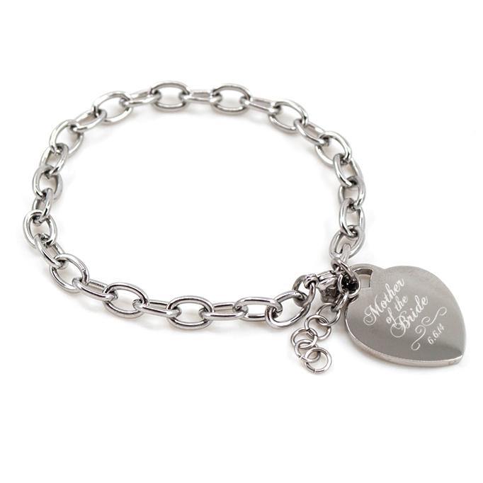 Mother of the Bride engraved bracelet with date - Alexa Lane