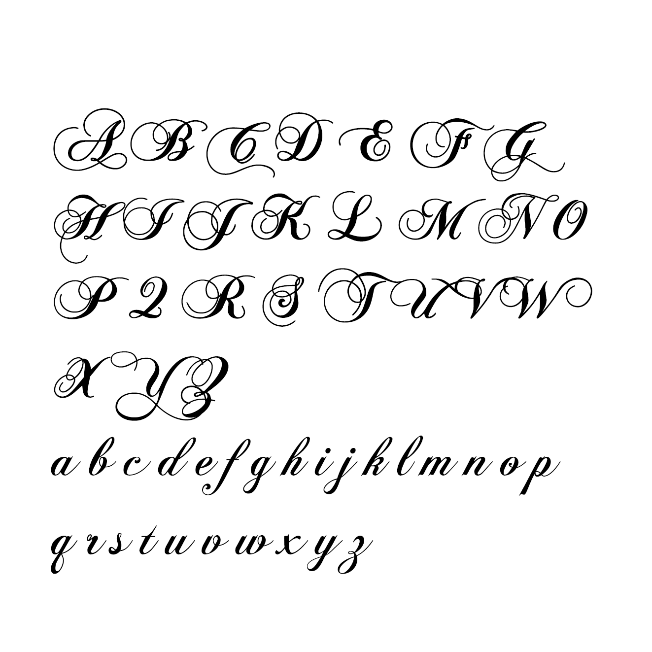 Initial Cursive Bamboo cufflinks