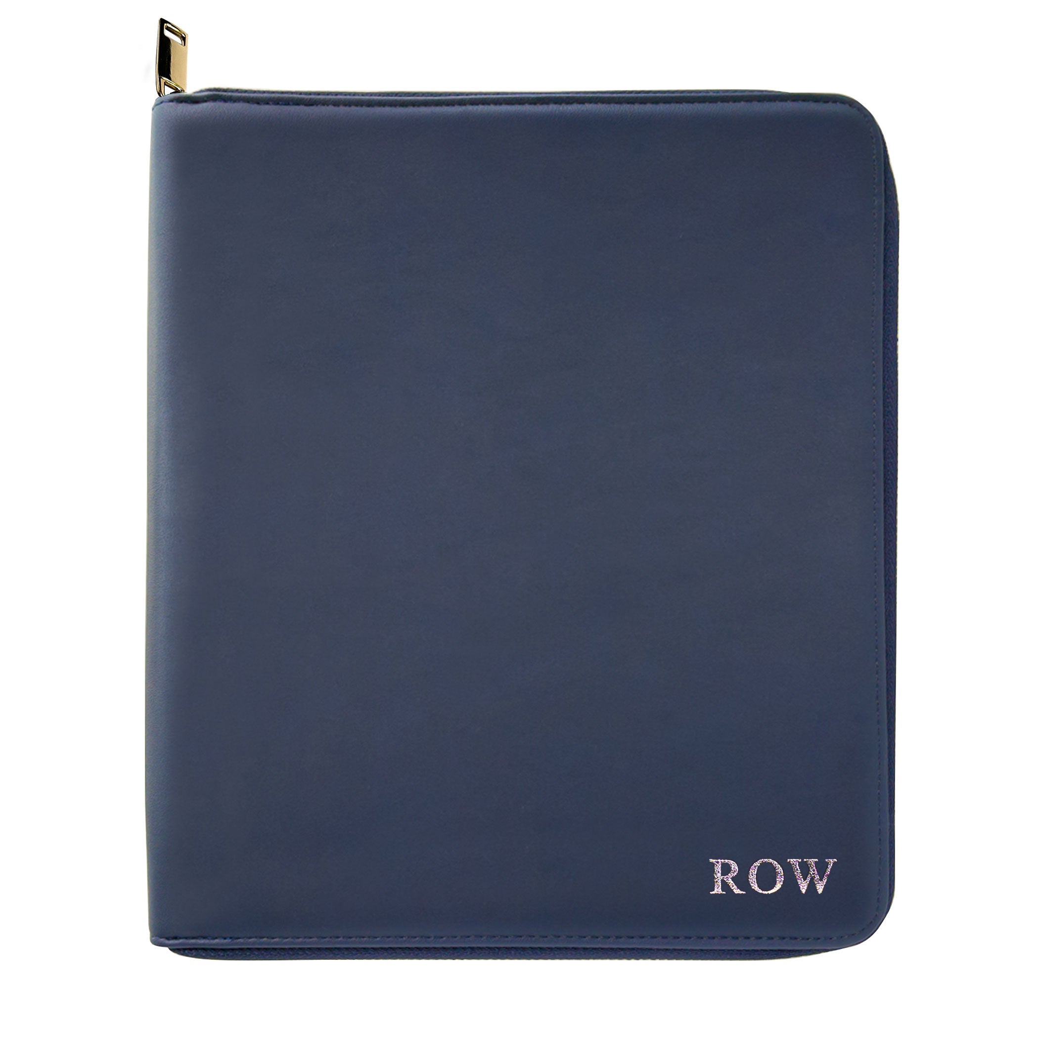 A5 Vegan Leather Navy Compendium