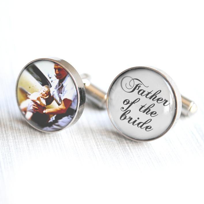 Father of the Bride Photo Cufflinks - Alexa Lane