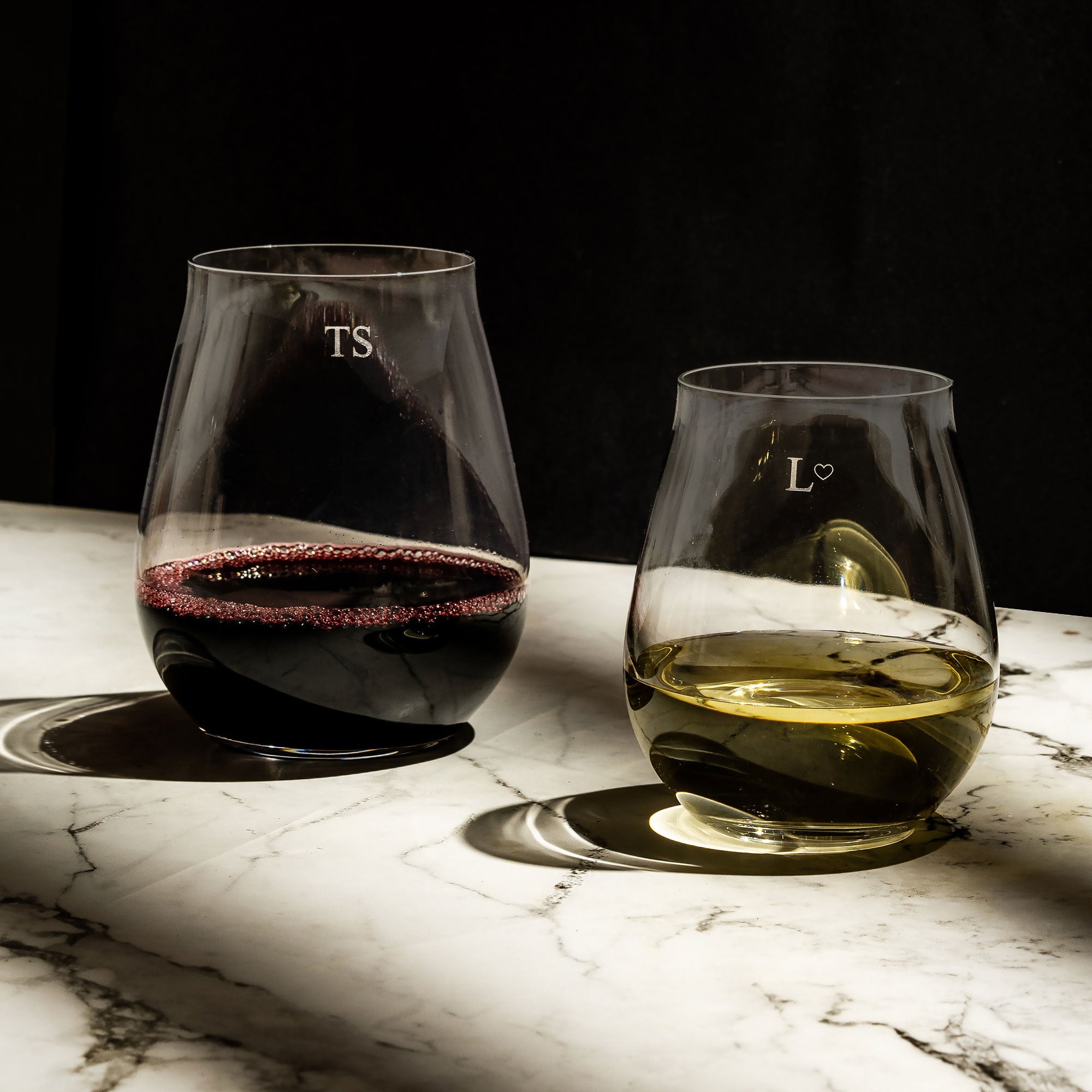 Personalised Stemless Wine Glass - Set of 2