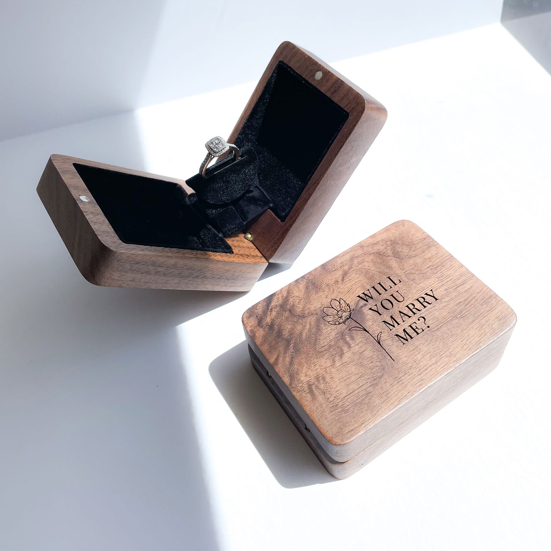 Personalised Engagement Ring Box