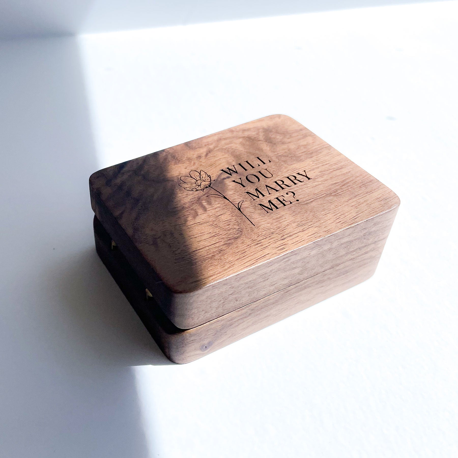 Personalised Engagement Ring Box