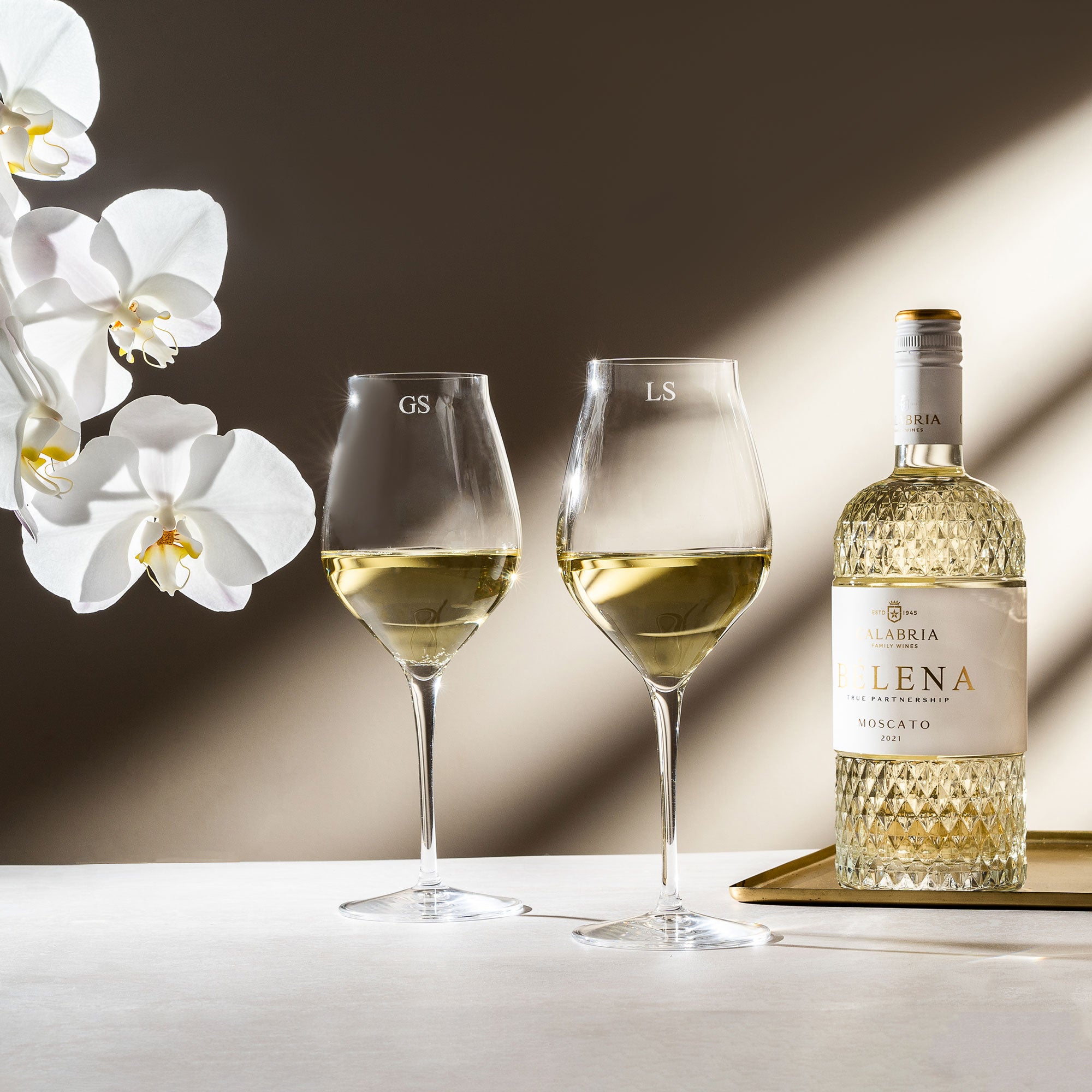 Personalised White Wine Glass - Single