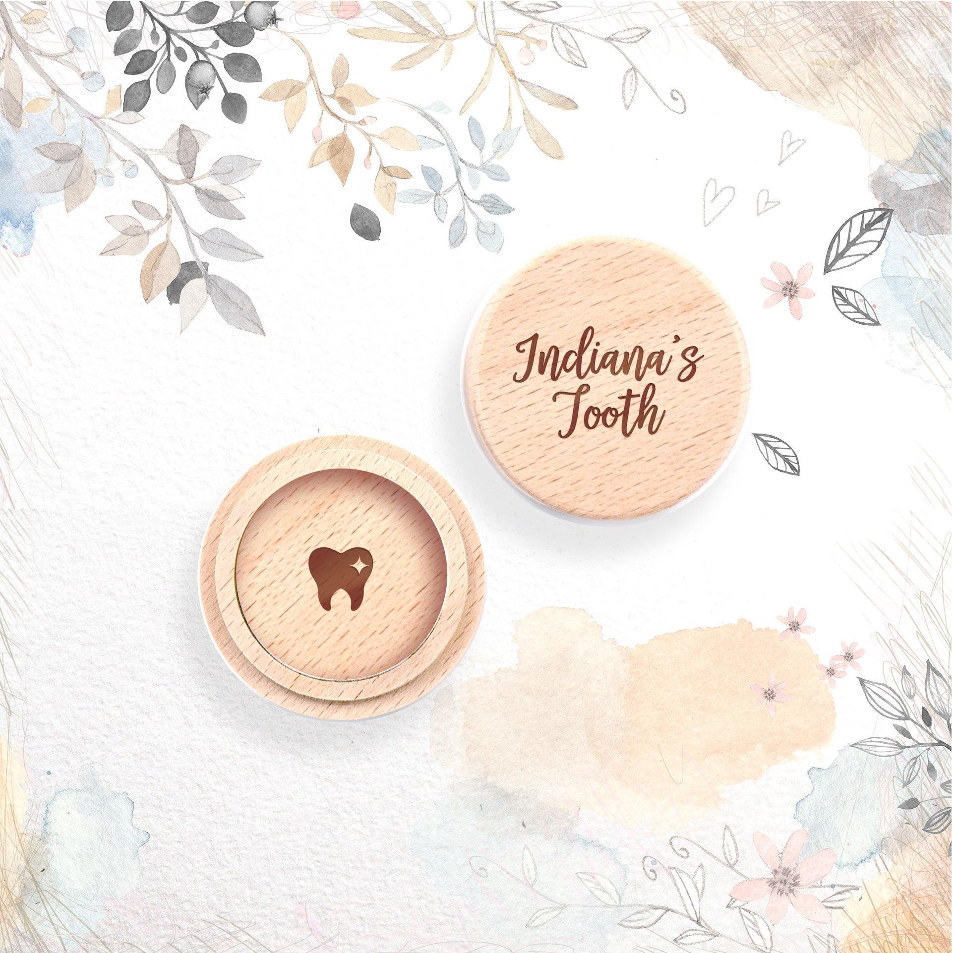 Personalised wooden tooth fairy box - Alexa Lane