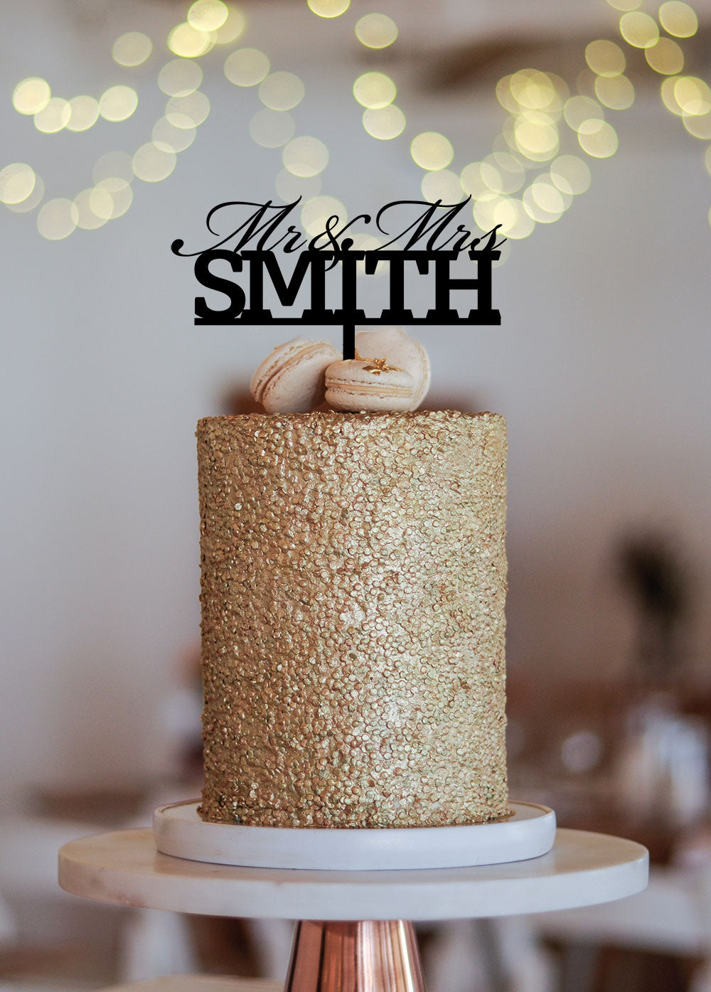 Cake Topper Wedding Mr and Mrs