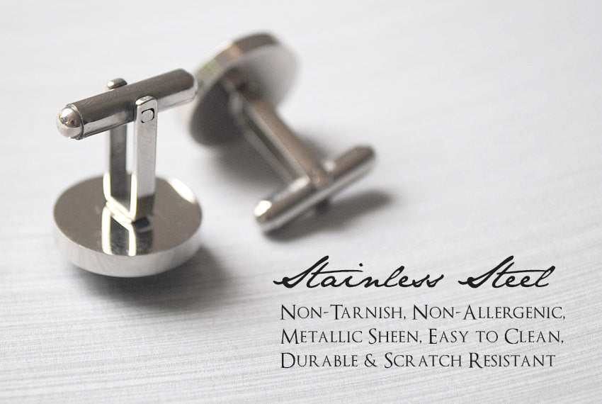 Personalised groom cufflinks - Alexa Lane