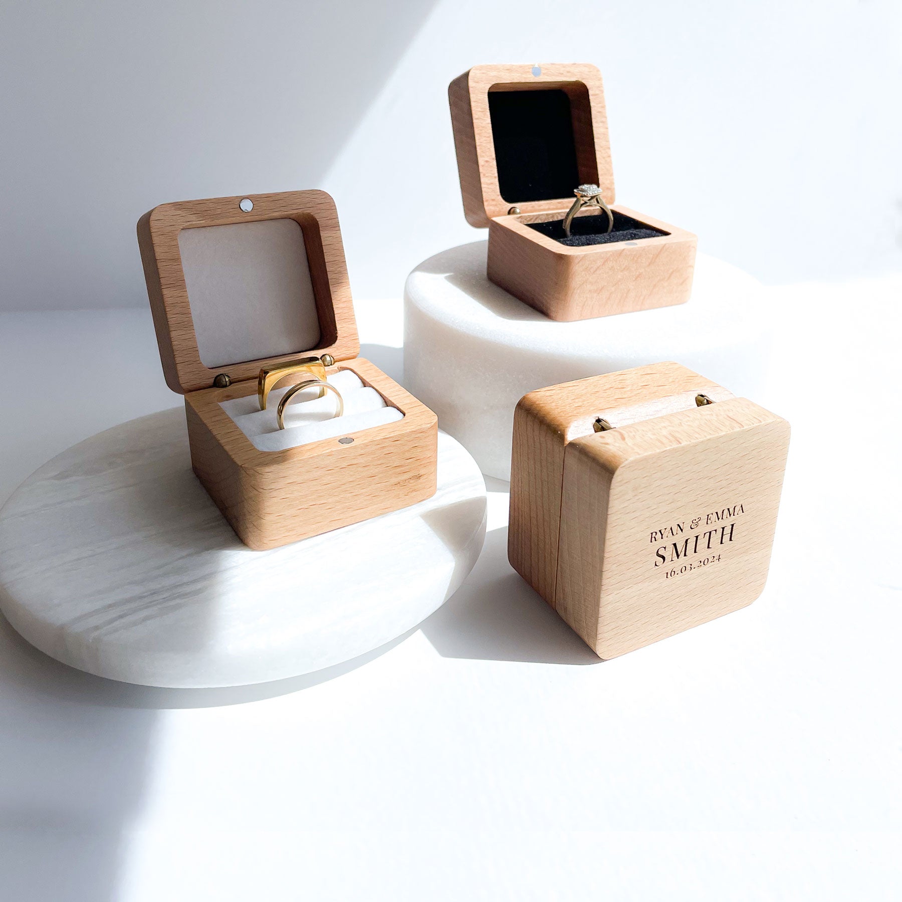 personalised ring box