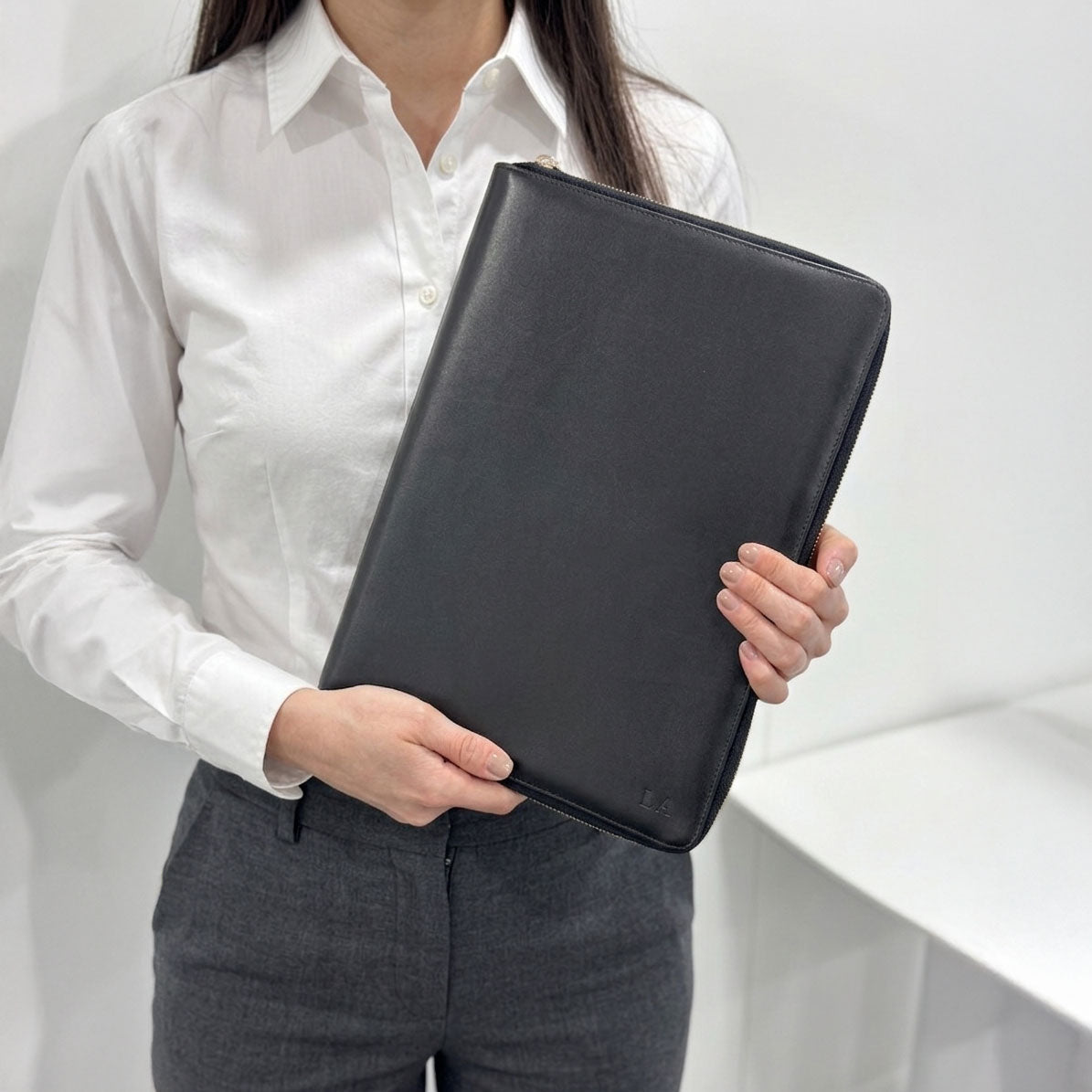 A4 Genuine Leather Compendium - Alexa Lane