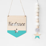 Name Flag Wall Hanging Star - Alexa Lane
