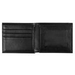 Black leather wallet with monogram - Alexa Lane