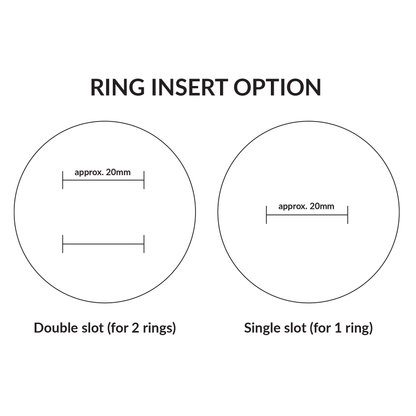 Personalised wooden ring box round