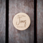 Personalised wooden ring box Mr and Mrs - Alexa Lane