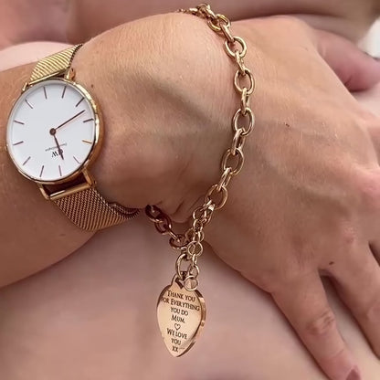 Engraved bracelet your custom text