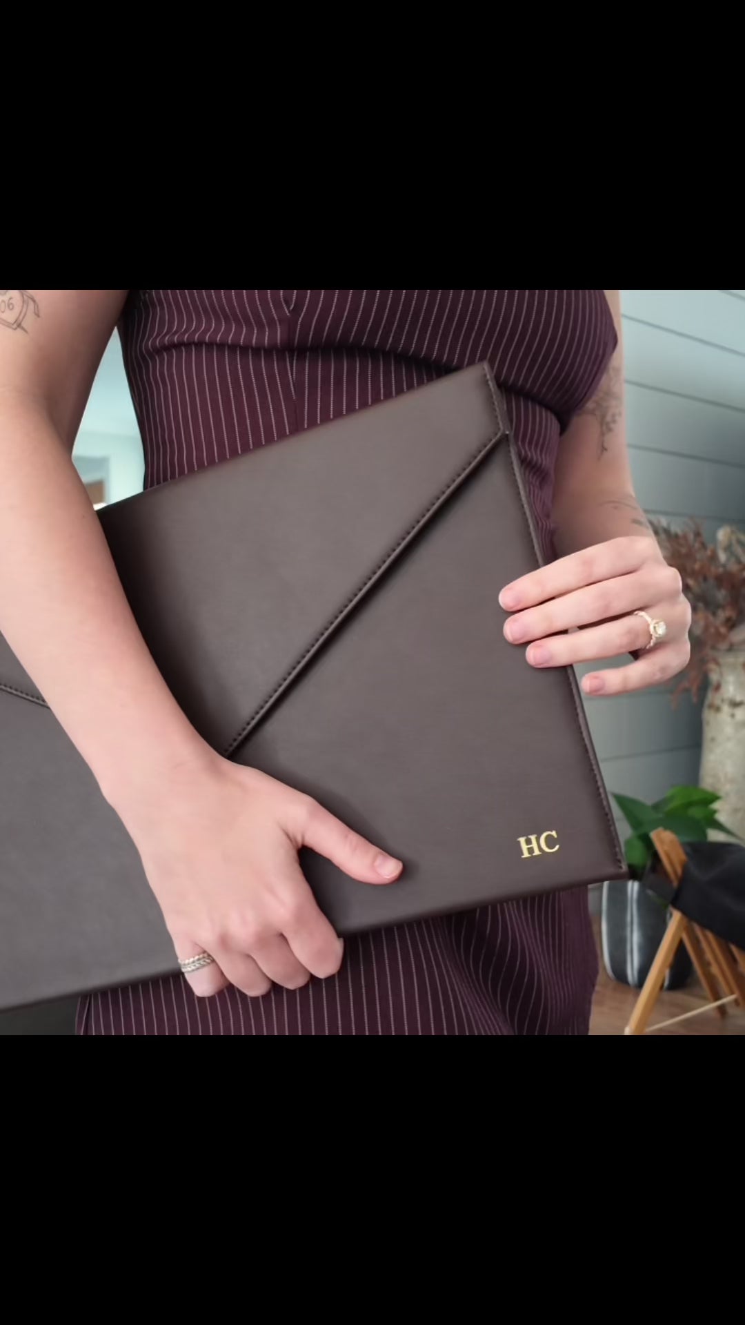 Laptop Sleeve Vegan Leather