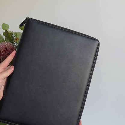 A4 Genuine Leather Compendium