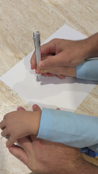 Personalised Child’s Drawing Compact Mirror - Custom Engraved Silver Mirror with Handwriting