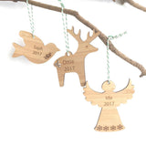 Personalised Christmas Decoration - choose from Reindeer, Dove and Angel designs - Alexa Lane