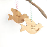 Personalised Christmas Decoration - choose from Reindeer, Dove and Angel designs - Alexa Lane