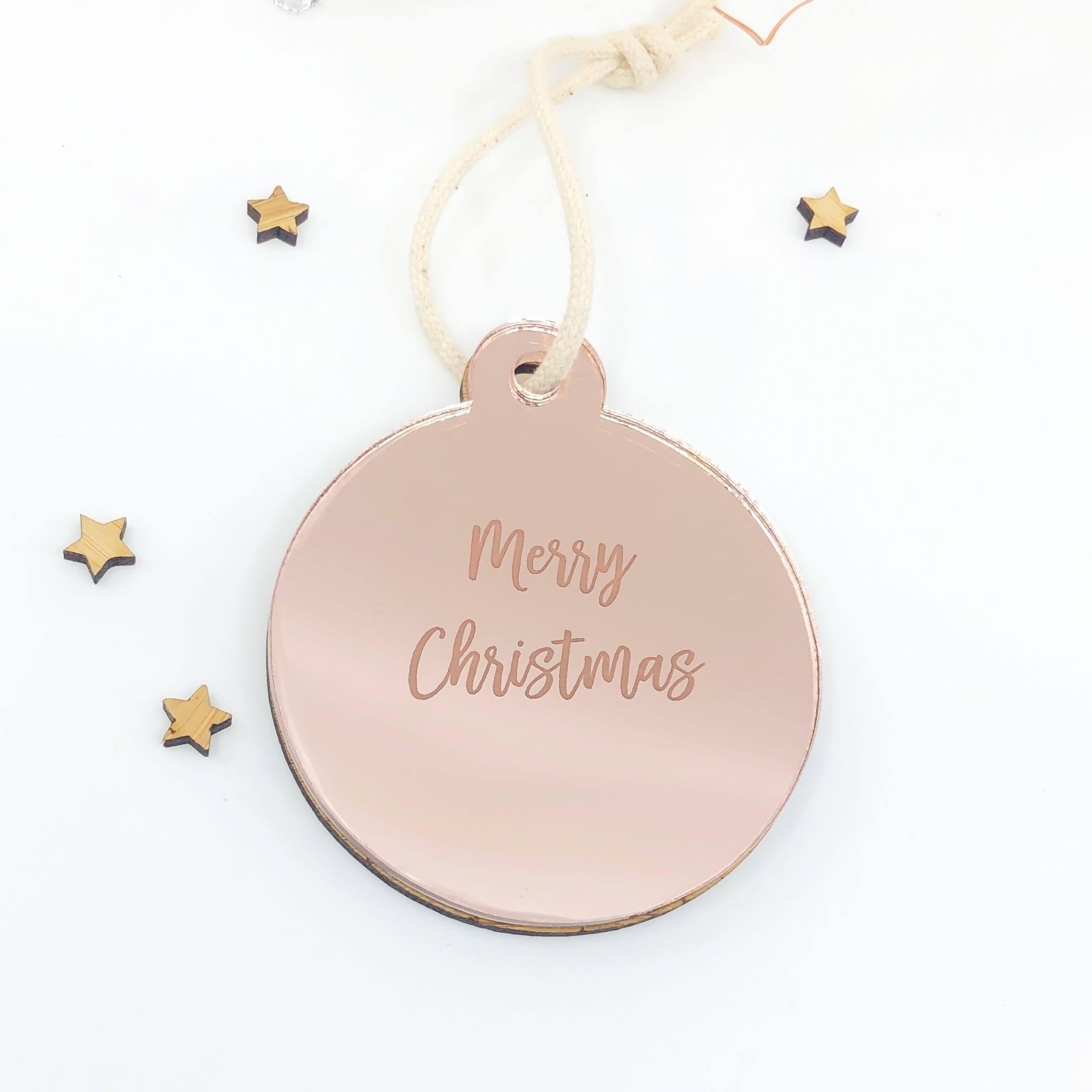 Christmas Timber & Acrylic Personalised Decoration - Alexa Lane