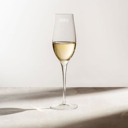 Personalised Champagne Flute Glass - Single