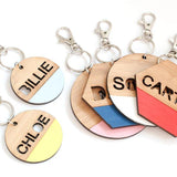 Custom bag tag or keyring round - Alexa Lane