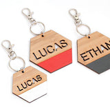 Hexagon Custom bag tag or keyring - Alexa Lane