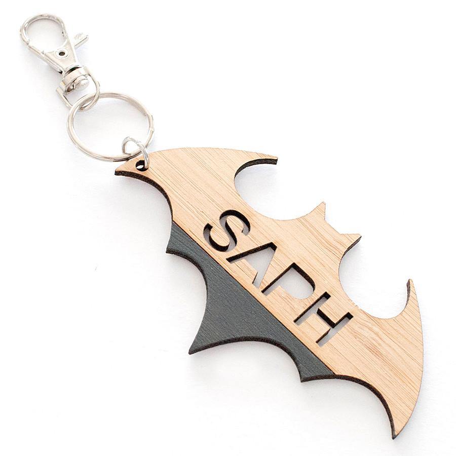 Custom name Bat wings bag tag and keyring - Alexa Lane