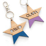 Custom name star bag tag and keyring - Alexa Lane