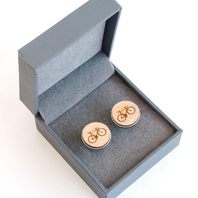 Father of the Bride Bamboo cufflinks - Alexa Lane