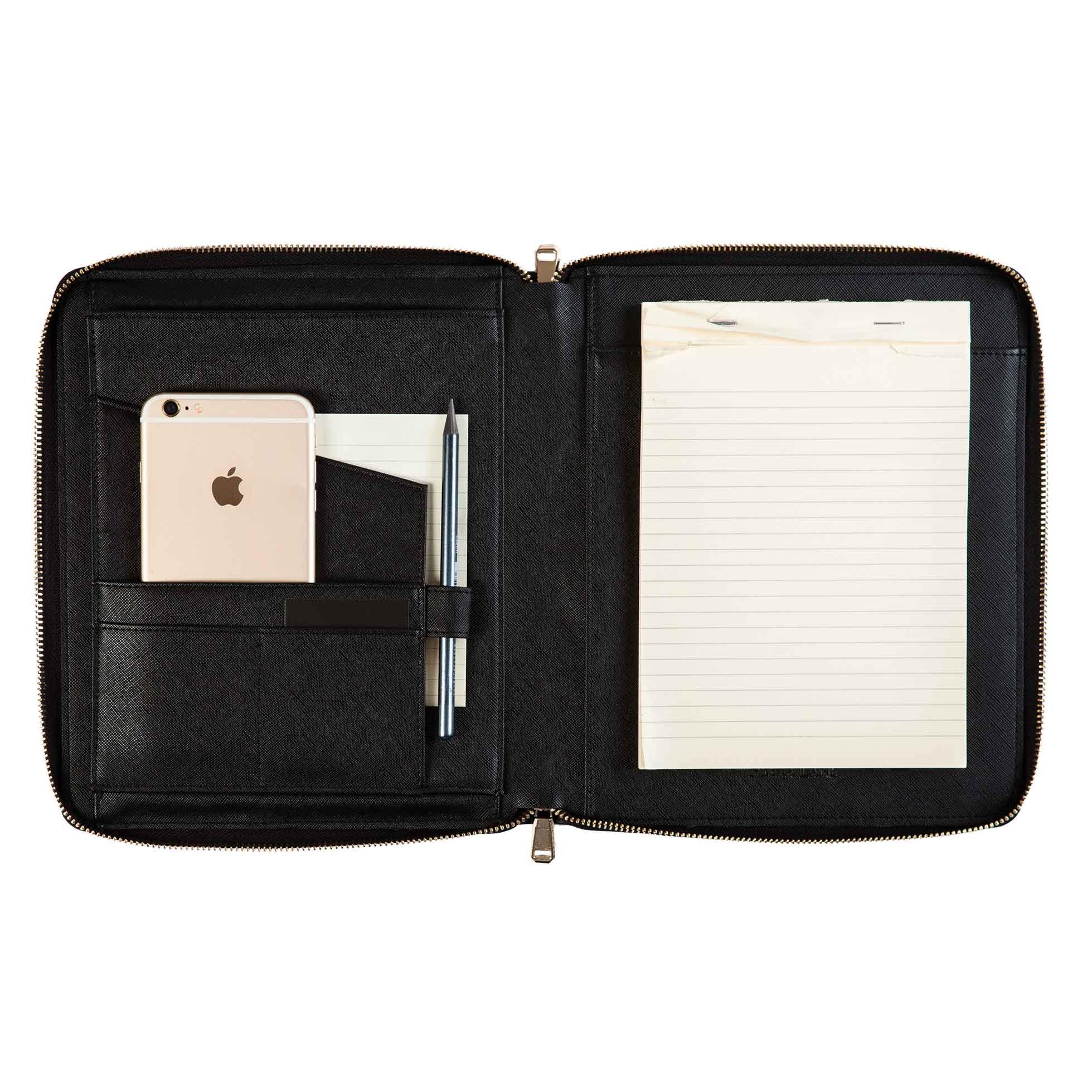 Black Zippered Compendium - Alexa Lane