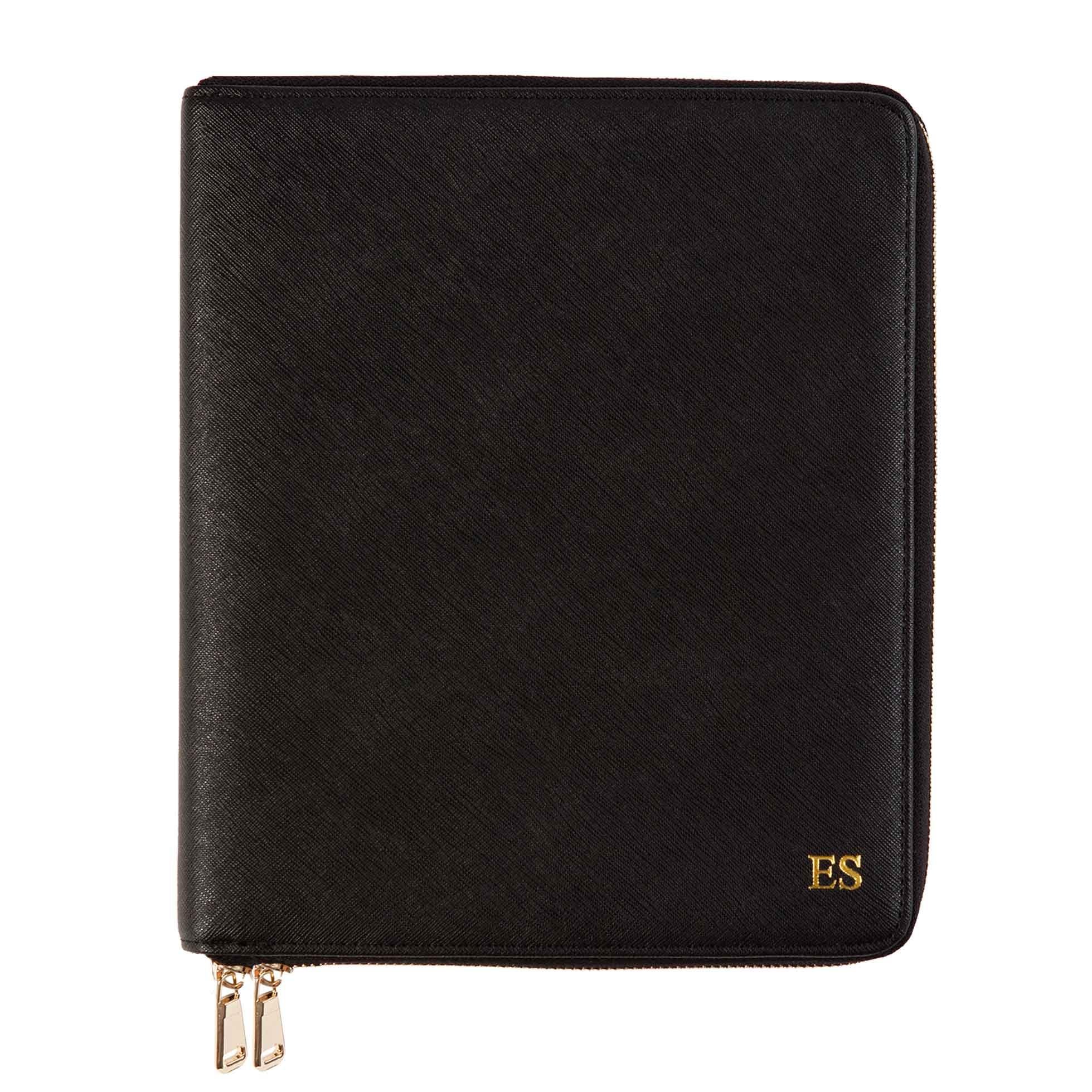 Black Zippered Compendium - Alexa Lane