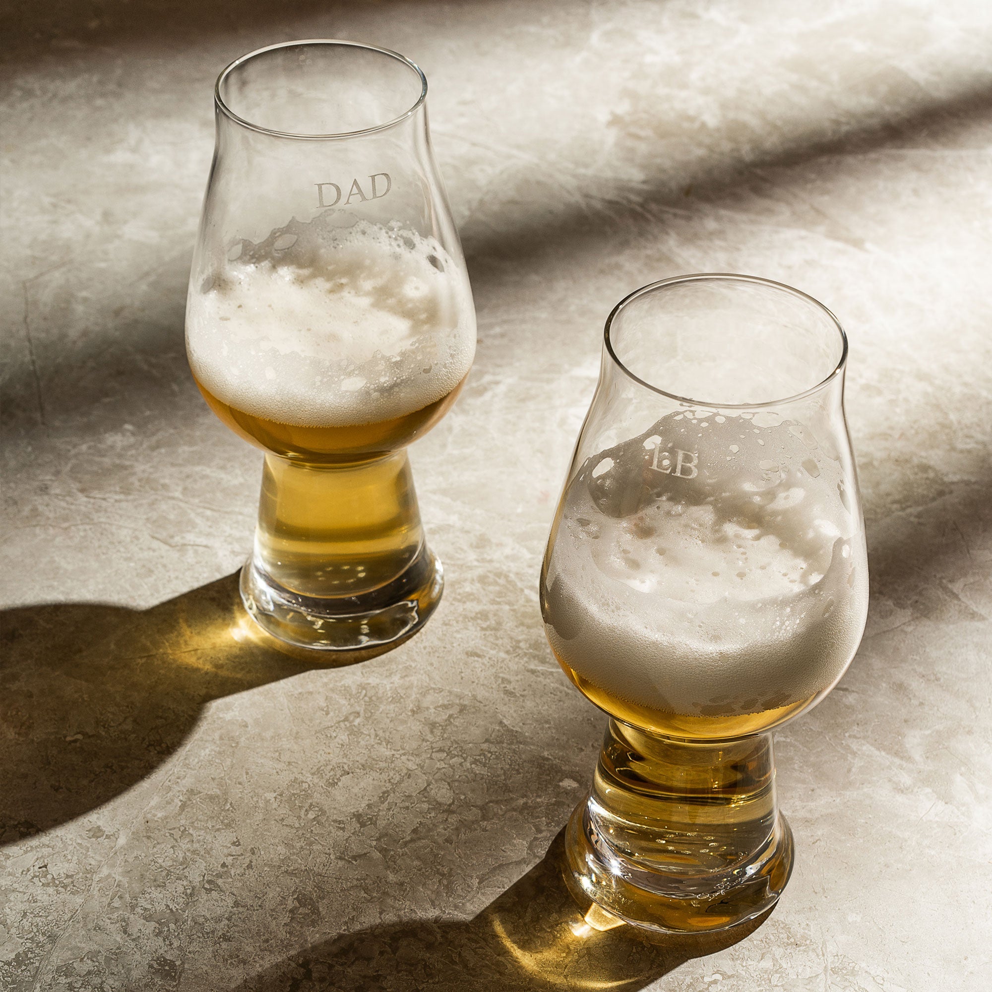 Personalised Beer Glass - Set of 2