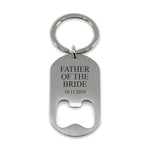Father of the Bride Personalised Bottle Opener Keyring - Alexa Lane
