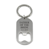 Father of the Bride Personalised Bottle Opener Keyring - Alexa Lane