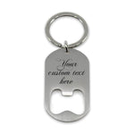 Custom engraved bottle opener keyring - Alexa Lane