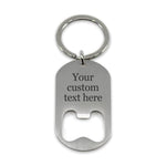 Custom engraved bottle opener keyring - Alexa Lane