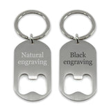 Custom engraved bottle opener keyring - Alexa Lane