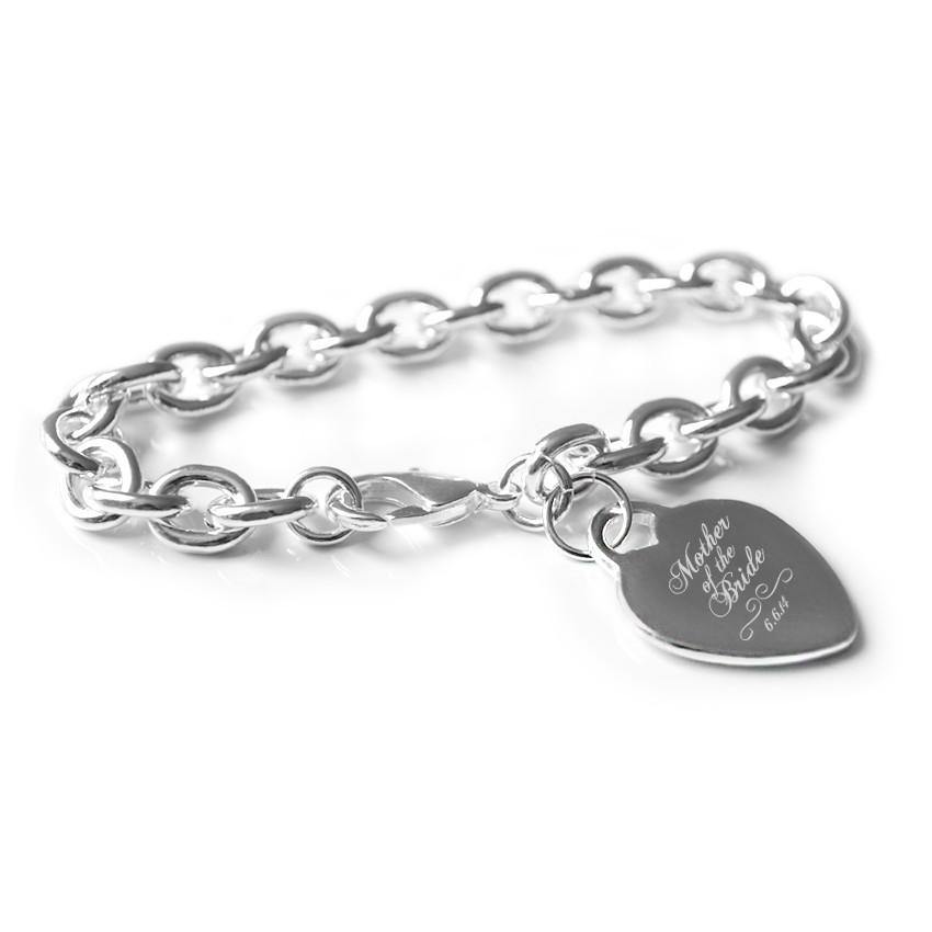 Mother of the Bride engraved bracelet with date - Alexa Lane