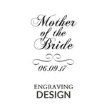 Mother of the Bride engraved bracelet with date - Alexa Lane