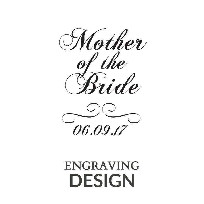 Mother of the Bride engraved bracelet with date - Alexa Lane